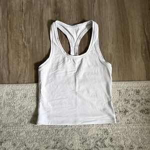 Aritzia White Racerback Tank Top